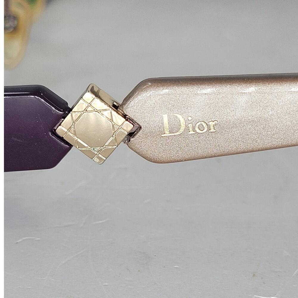 Christian Dior Violet Designer Eyeglasses Chic Italy Luxury Frames minimalist - Picture 4 of 15